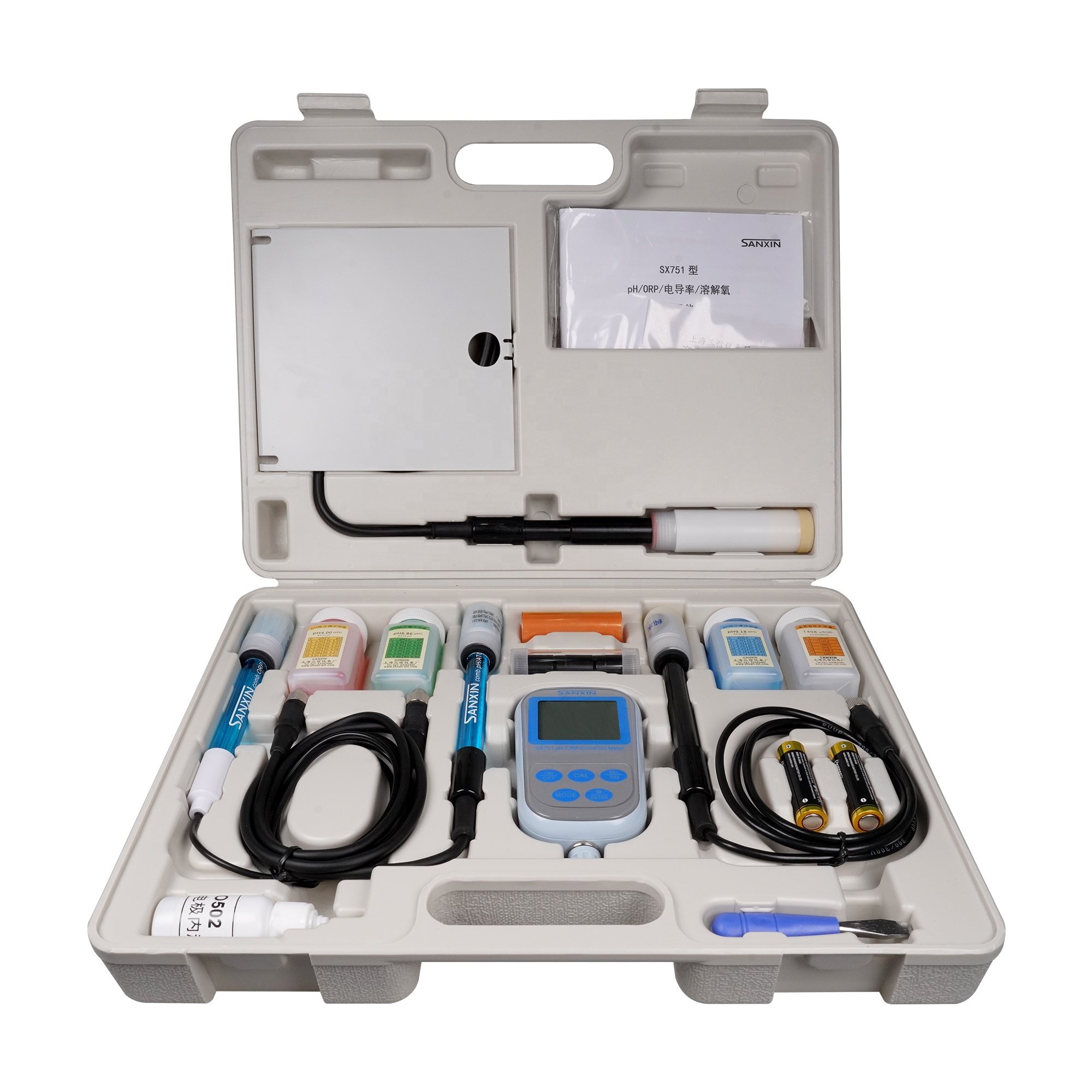 Portable pH/ORP/Conductivity/DO 4 in 1 ph meter