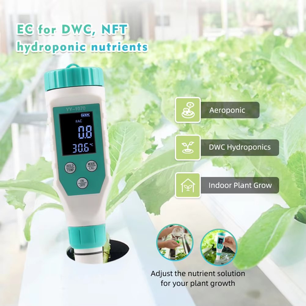 Chlorine Tester ORP/EC/TDS/Salinity/Temp/FAC 7 in 1 PH Meter For Swimming Pool Aquarium Hydroponic Spa