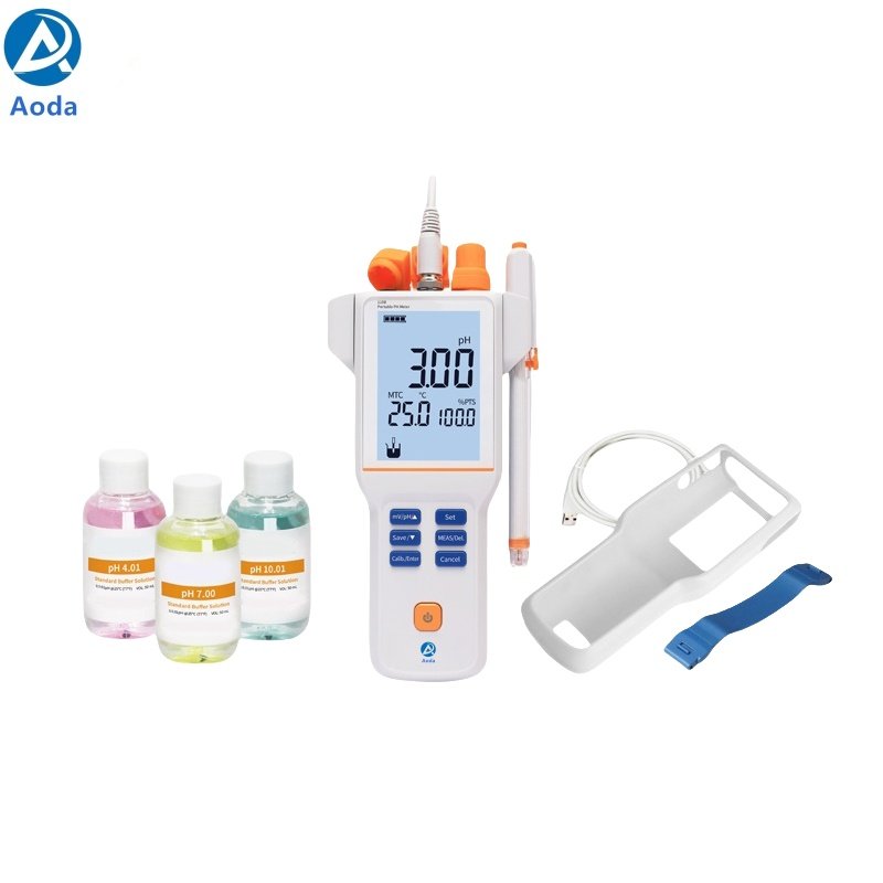Aoda PH400F Laboratory ph temperature test Benchtop digital ATC pH Meter