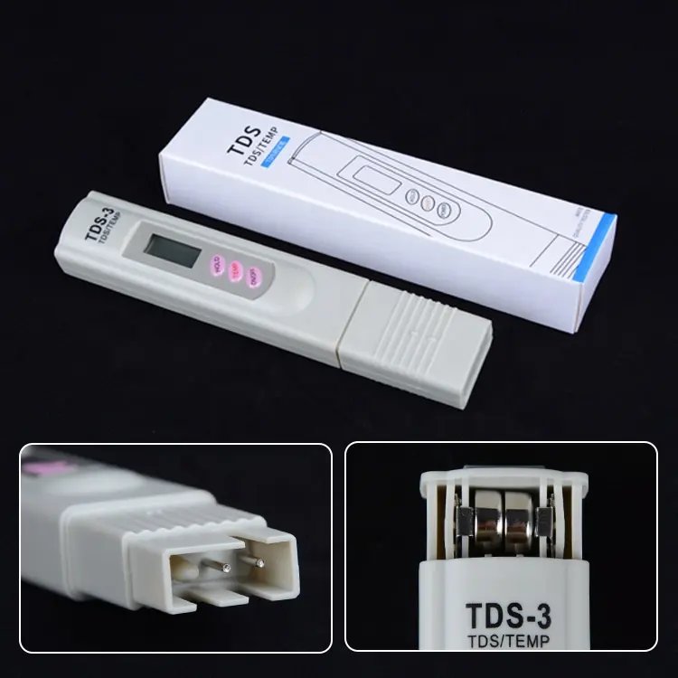 Digital TDS-3 Handheld TDS Meter With Carrying Case, 0 - 9990 ppm TDS Measurement Range