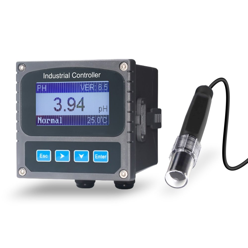 Digital Dual Relay pH Controller with Temperature Compensation for Hydroponics System and Indoor Plant Grow