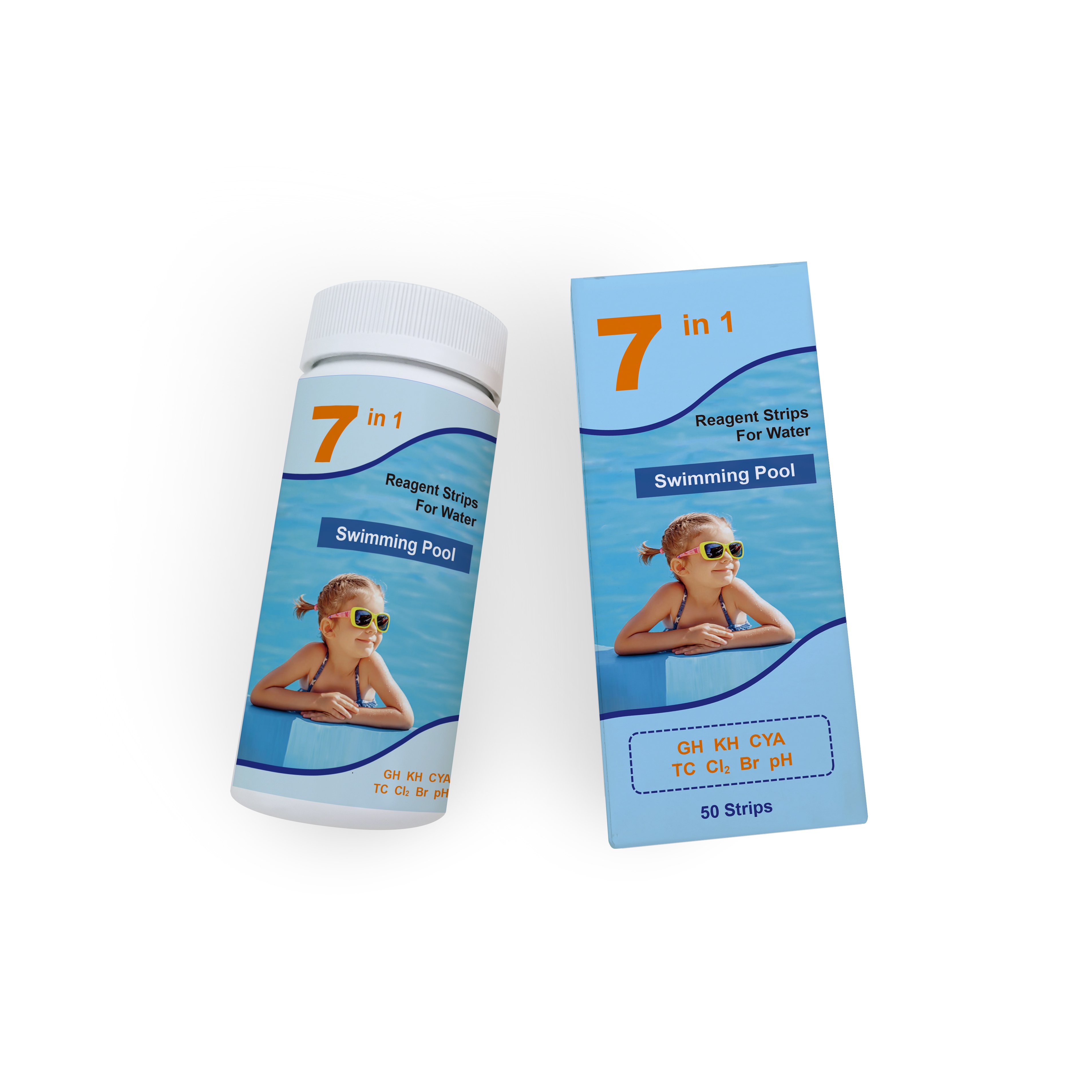 PH meter 7 IN 1 Fish Tank Water Test Paper Strips Kits for Aquarium Testing Water Quality water test equipment