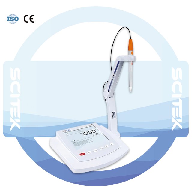 SCITEK Economical benchtop pH meter 0.00~14.00pH 2 points pH meter for laboratory