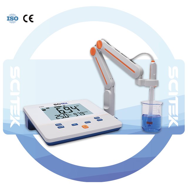 SCITEK Economical benchtop pH meter 0.00~14.00pH 2 points pH meter for laboratory