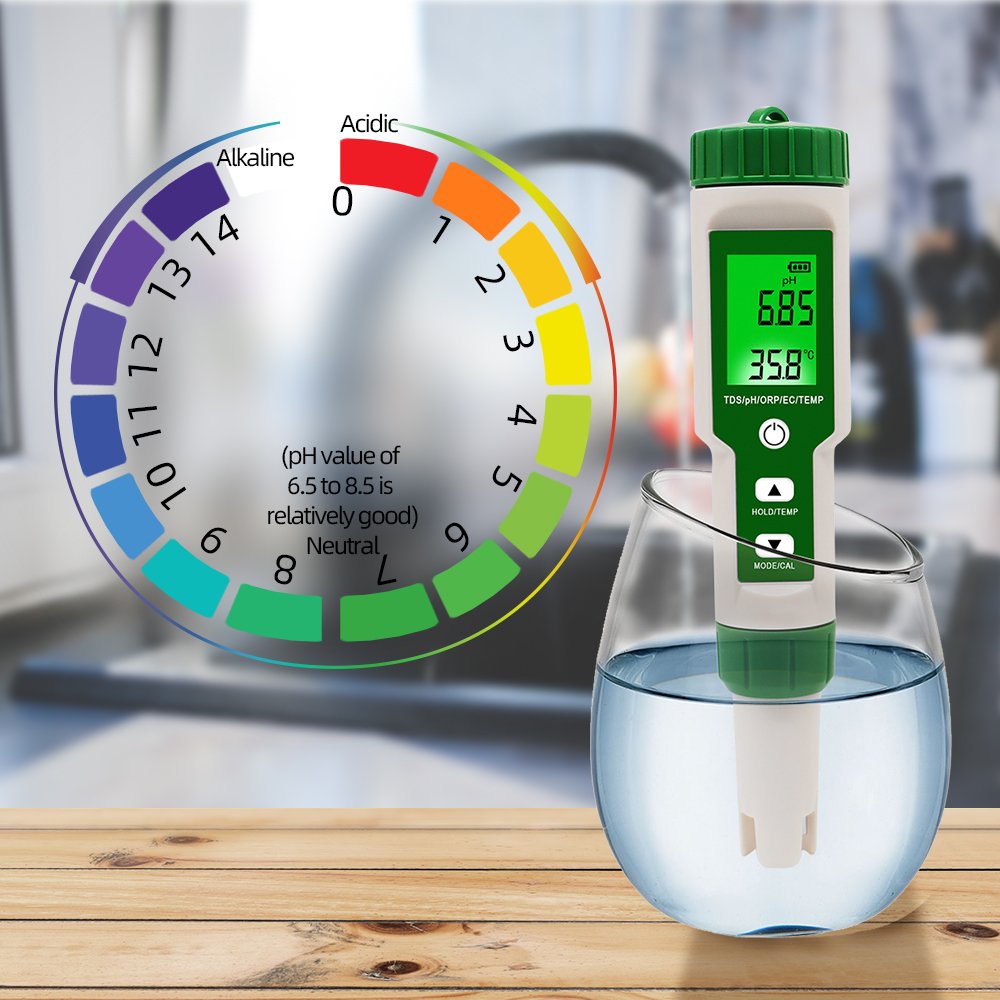 Exquisite new packaging Water Quality Tester 5 in 1 Digital TDS/EC/PH/Salinity/Temperature Meter Quick Accurate