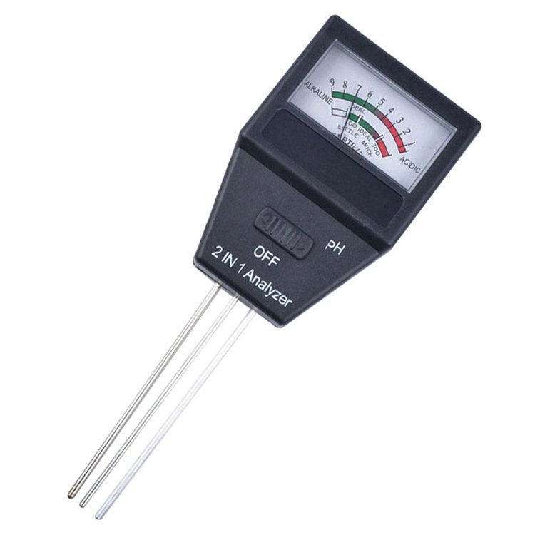 2 in 1 Professional Soil PH Meter Moisture Sensor PH Meter Soil ph fertility Tester with 3 Probes for Garden