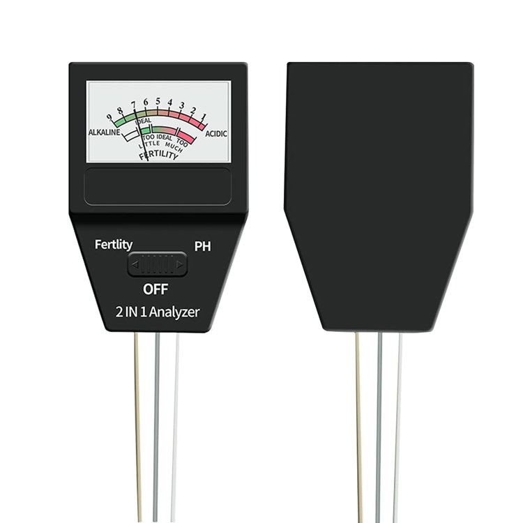 2 in 1 Professional Soil PH Meter Moisture Sensor PH Meter Soil ph fertility Tester with 3 Probes for Garden