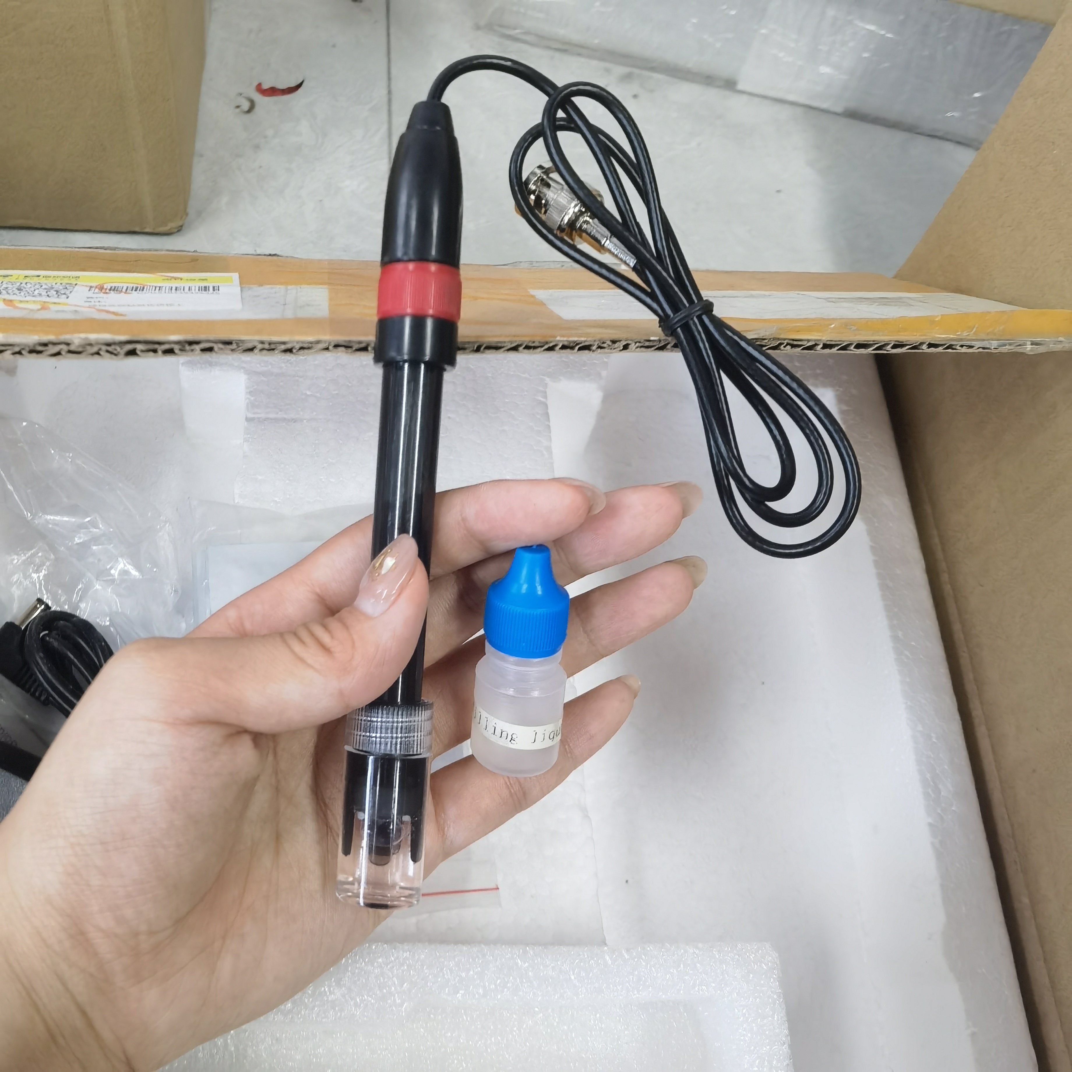 PHS-25 PHS-3C PHS-3CB PHS-3CU Bench LCD Digital liquid PH Meter, ph meter with probe cosmetic ph meter