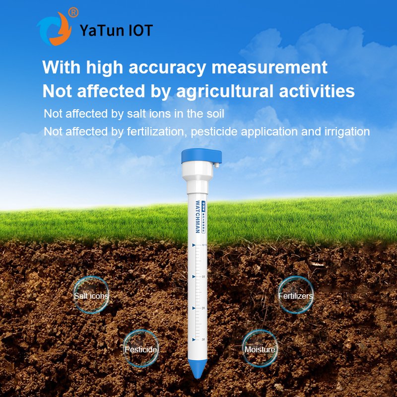 Soil moisture probe soil EC salinity monitoring probe LoRaWan LoRa 4G wireless multiple depth measuring soil sensors