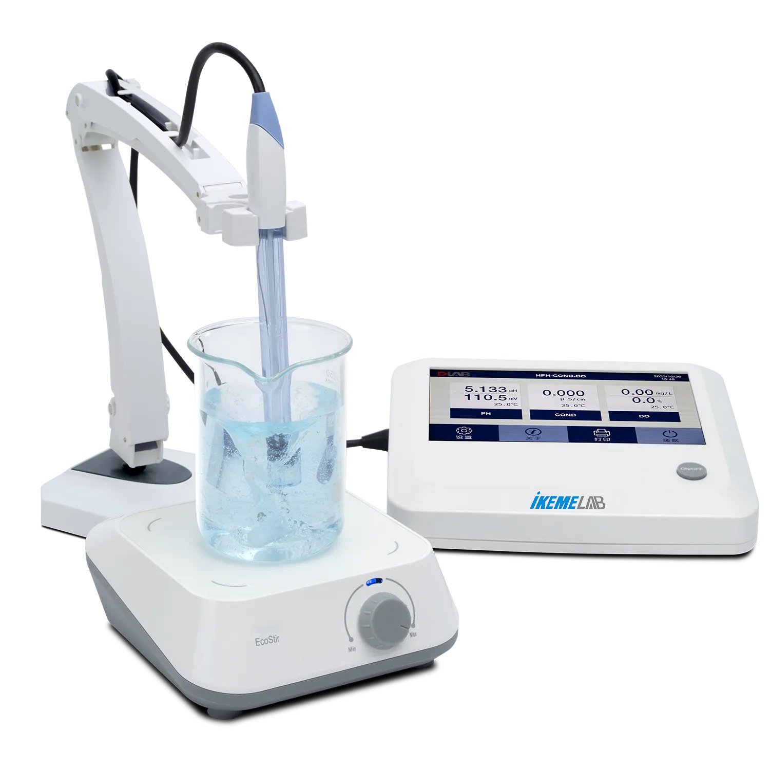 IKEME Water Quality Analyzer Machine Multiparameter Water Testing Equipment Benchtop Acidity Ph Meter Water Meter Tester