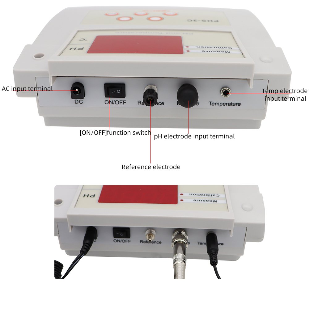PHS-3C Digital 2 In 1 Acidity Tester Multi-parameter Water Quality Analyzer Temperature PH meter with ATC