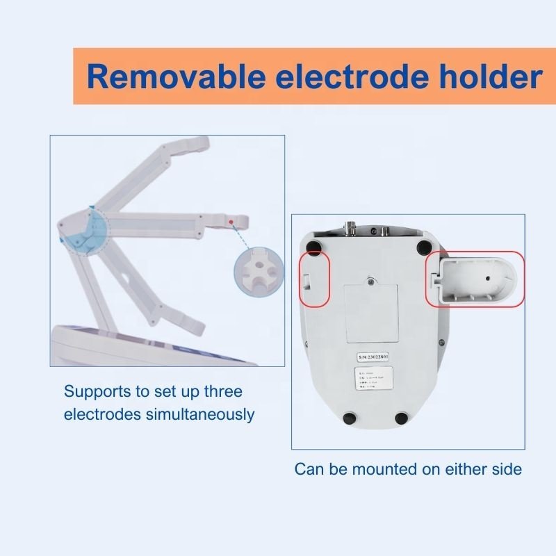 Reliable 4 In 1 Laboratory EC/TDS/Salt/Temp Meter With Big LCD Electrode Holder Data Logging For School Lab Conductivity Test