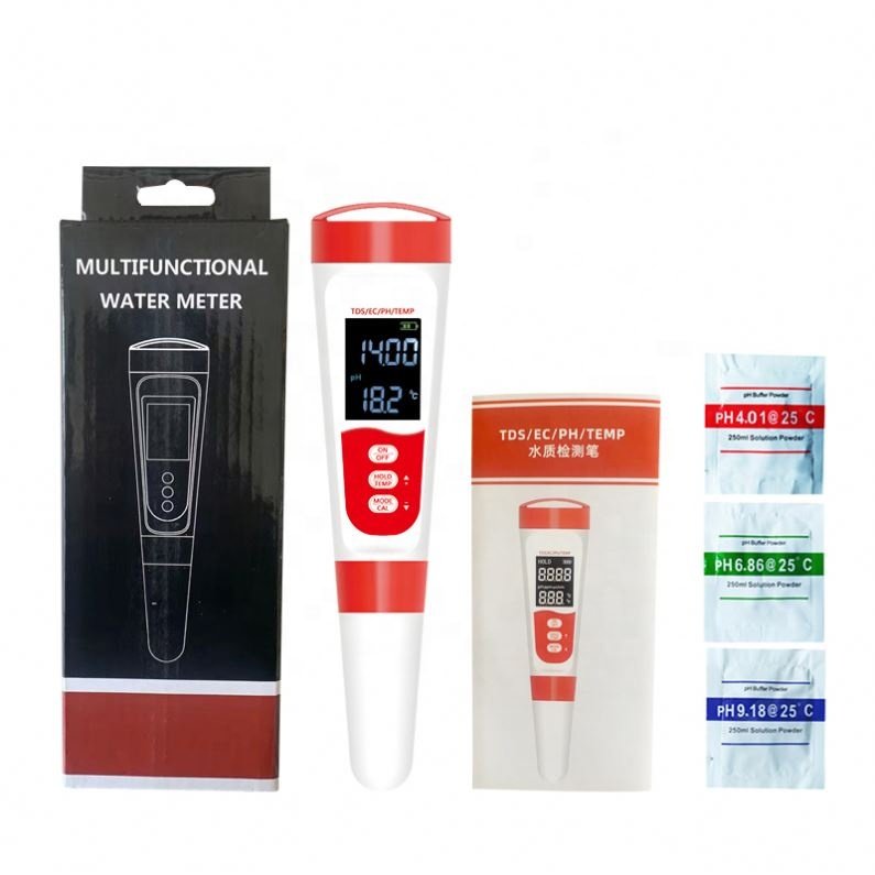 Multi functional 4-in-1 TDS water quality Detection pen, High-precision Household Water Purifier Detector