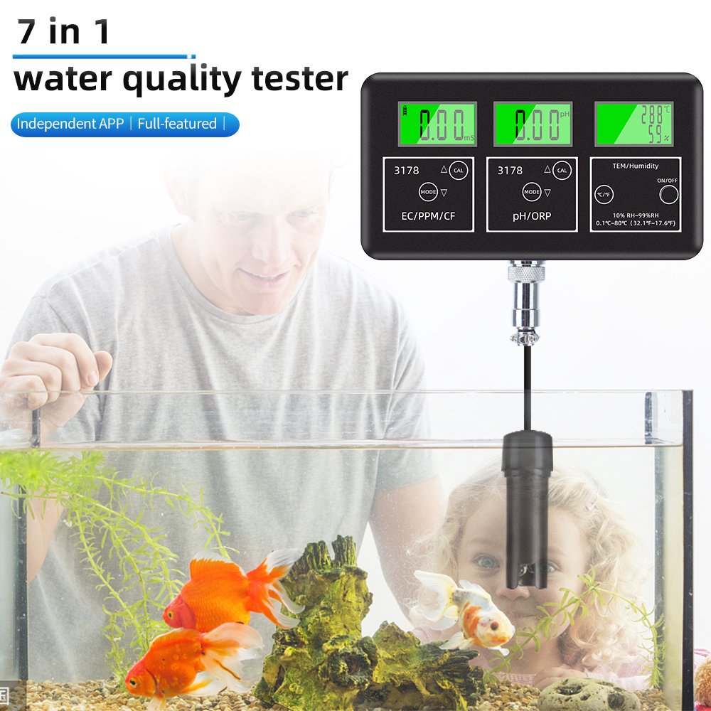 Factory Wholesale Price 7 In 1 Ph Meter Online Conductivity Meter Controller For Fish Farming