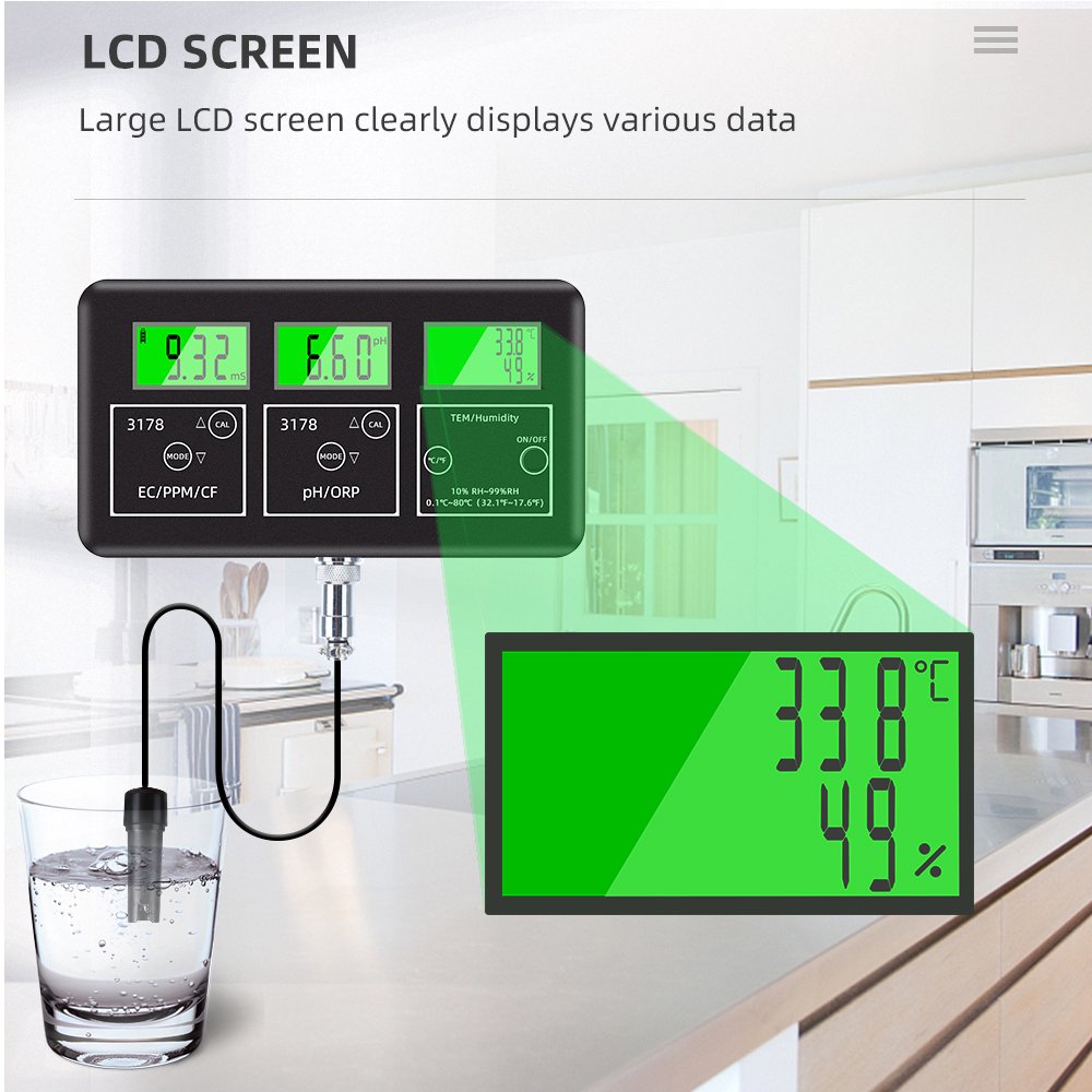 Factory Wholesale Price 7 In 1 Ph Meter Online Conductivity Meter Controller For Fish Farming