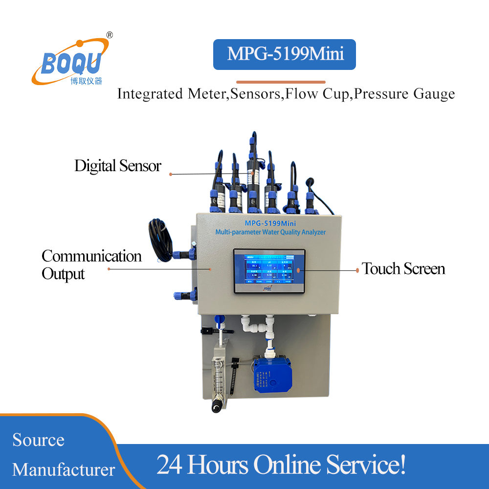 BOQU MPG-5199Mini Fish Pond Multiparametic Water Quality Probe Sensors Control Board Controller