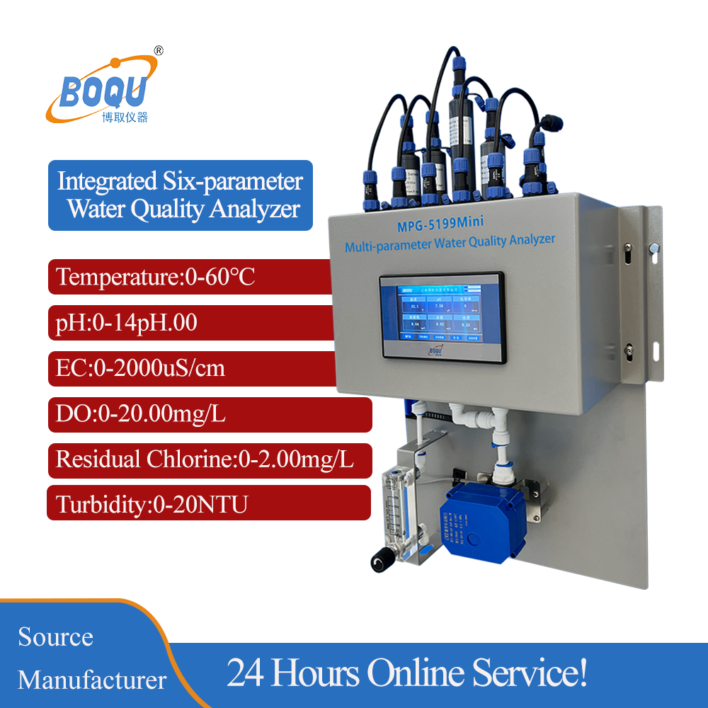 BOQU MPG-5199Mini Fish Pond Multiparametic Water Quality Probe Sensors Control Board Controller
