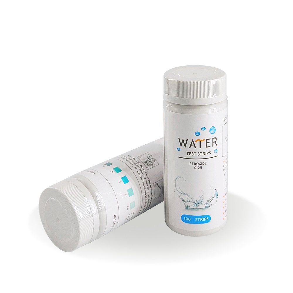 Caped Hydrogen peroxide 0-25 Water Test Strips test kit machine fast and accurate factory supply high quality bottle water