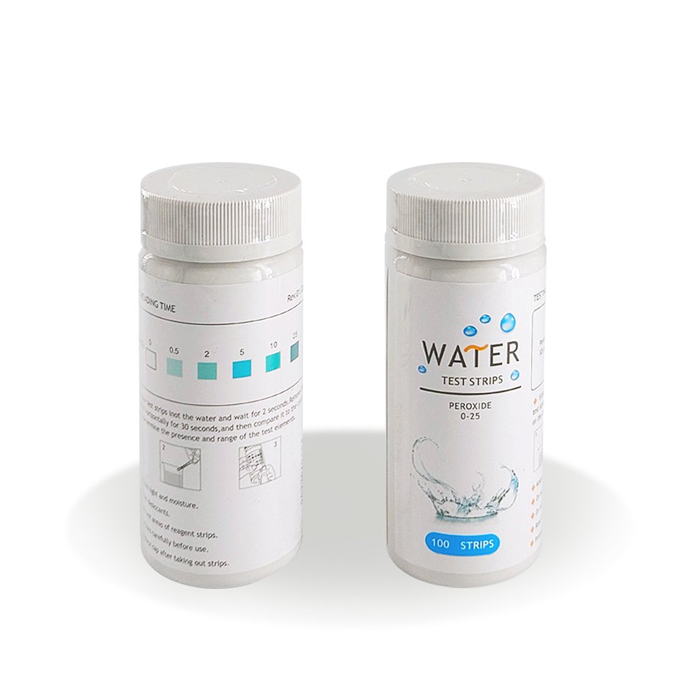 Caped Hydrogen peroxide 0-25 Water Test Strips test kit machine fast and accurate factory supply high quality bottle water
