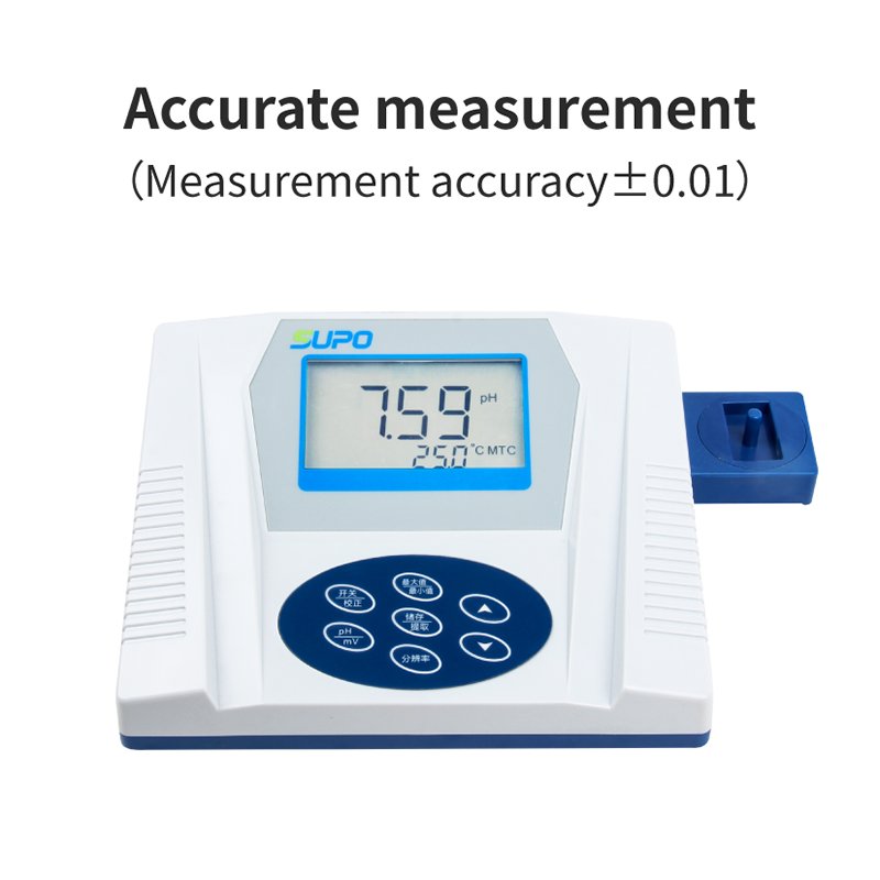 Supo PHS-2C/3C Precision digital desktop acidity meter PH meter Portable Ph detector Water quality testing mV measurement lab
