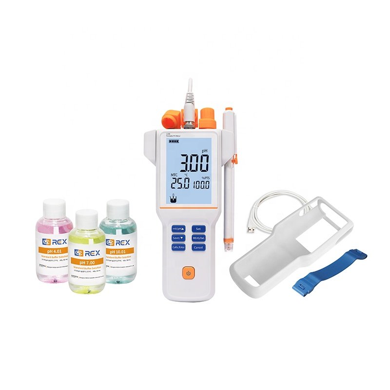 PH110B Digital pH Meter 0 to 14 pH LCD Display pH Meter for Lab