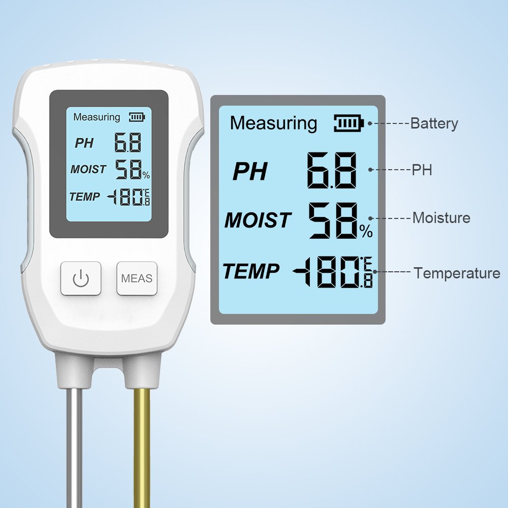 New Arrival High Precision Soil Tester Portable Soil PH Detector Garden PH Meter Plant Soil Hygrometer