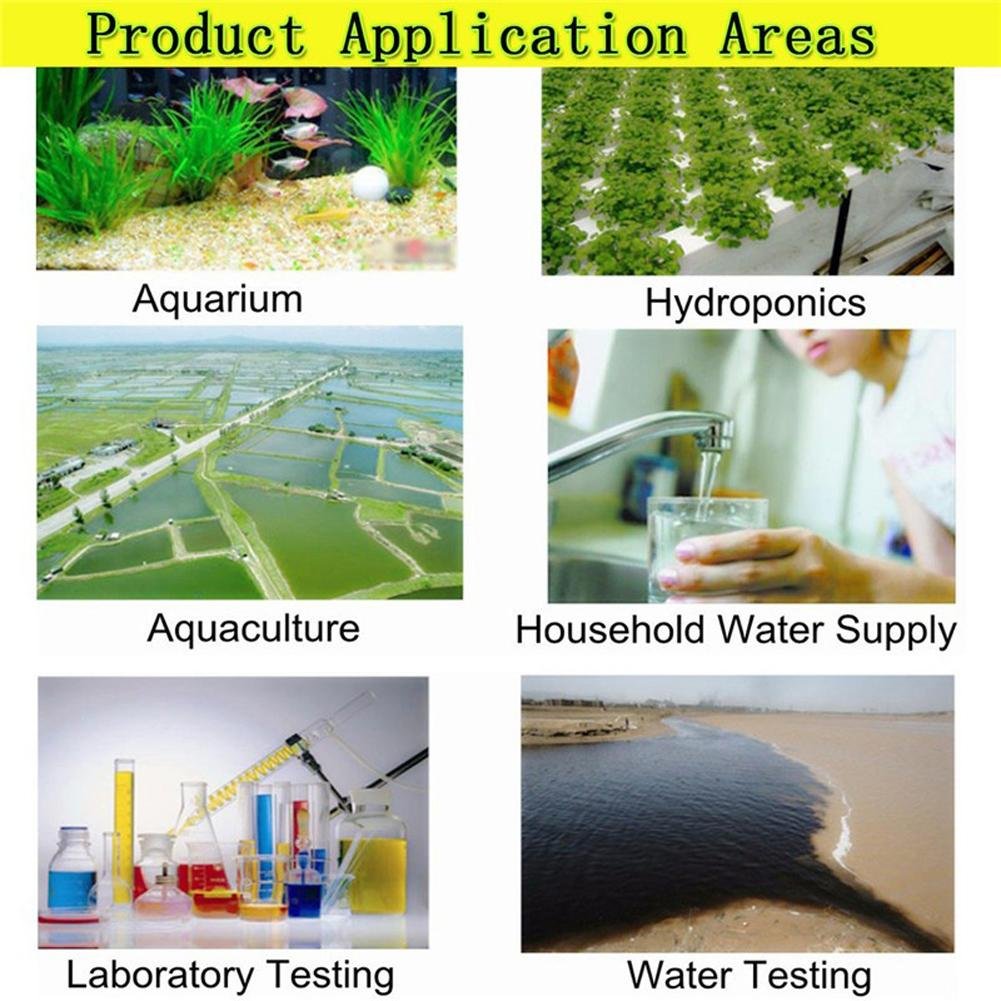 PH Meter 0.01 High Precision for Water Quality Tester with 0-14 Measurement Range Suitable Aquarium Swimming Pool