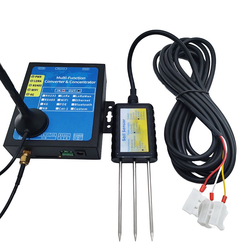Soil NPK Sensor Online Monitoring RS485 Digital Signal GPRS Soil NPK Sensor