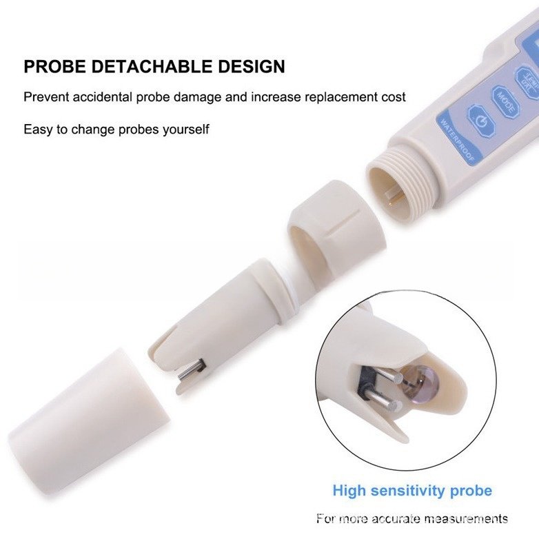 Portable 4 in 1 pH TDS EC TEMP Tester for Multifunctional Water Quality Analysis