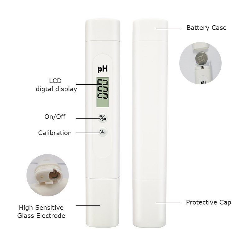 Custom Logo Portable High-Precision Pen-type pH Meter with ATC - Accurate pH Measurement