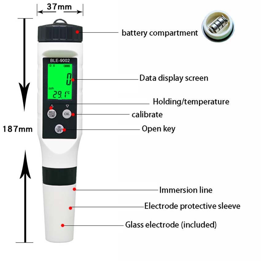 New Bluetooth hydrogen-rich water quality detector H2 hydrogen-rich content Hydrogen concentration test pen