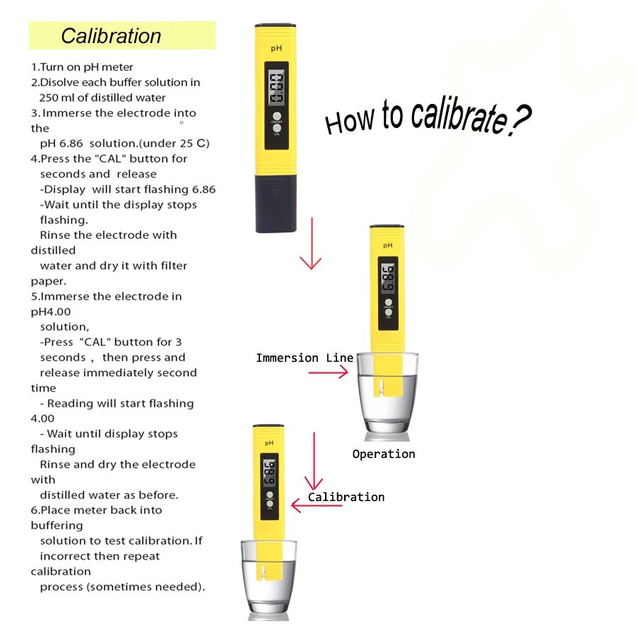 Portable High Precision Large Screen Digital PH Meter for Laboratory