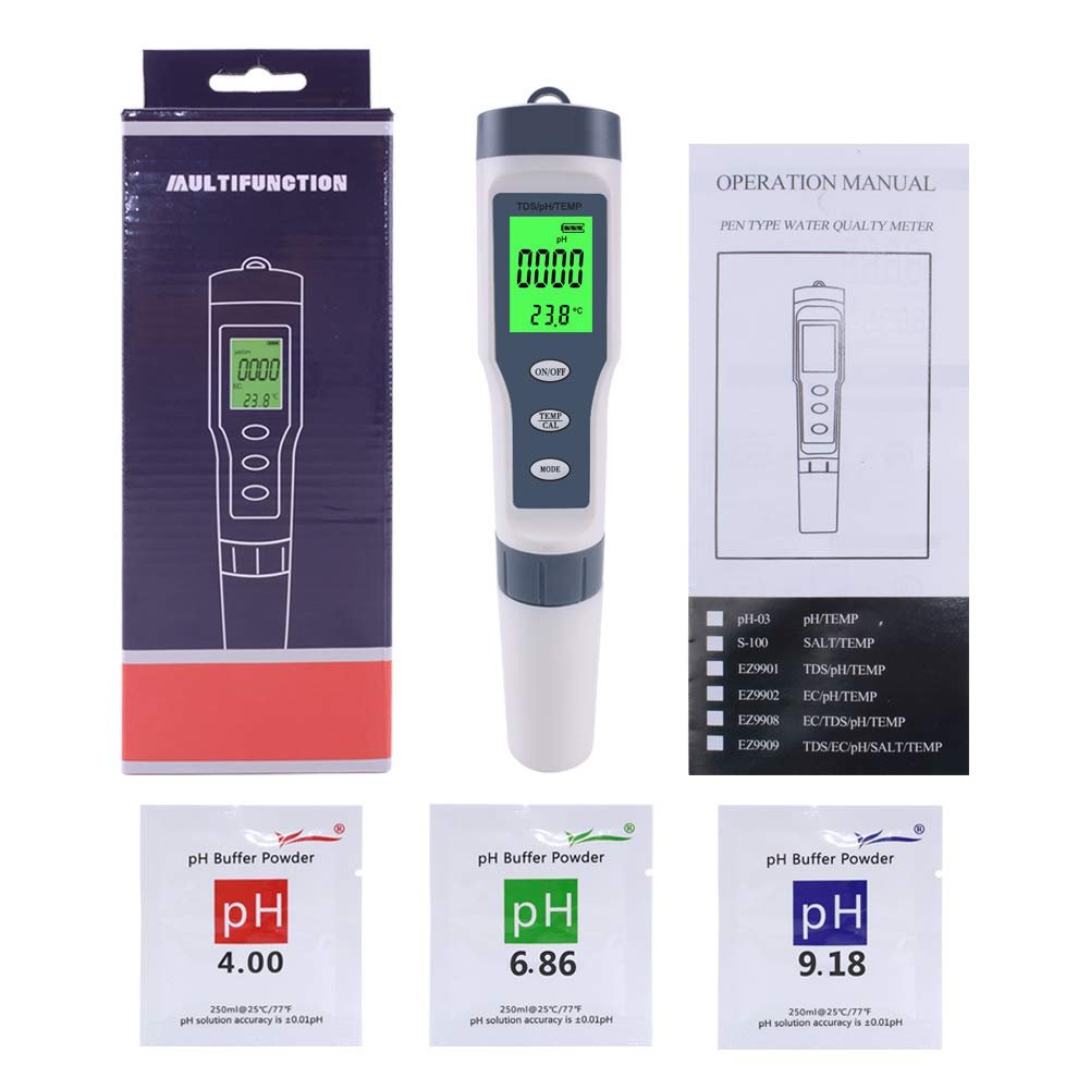 Popular 3 in 1 TDS PH Temperature Water Quality Tester for Drinking Water Lab and Swimming Pool
