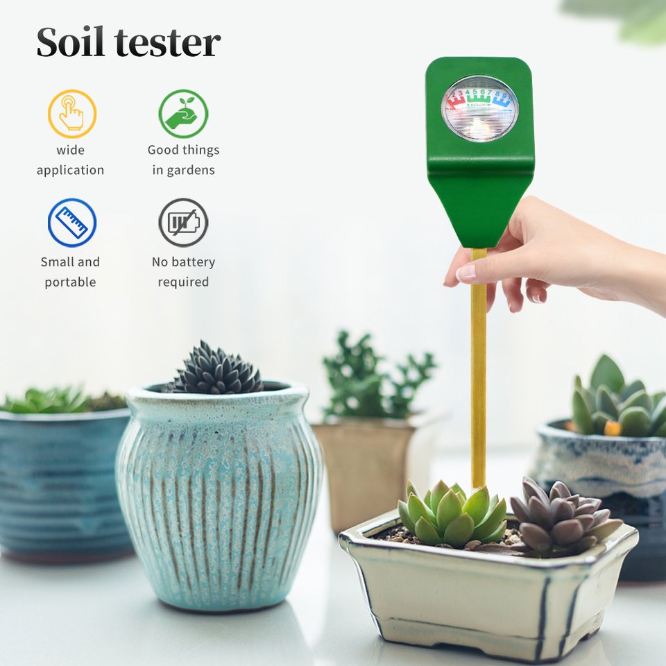 2024 Moisture Light 3 in 1 Soil PH Meter Soil Moisture Meter For Garden Planting