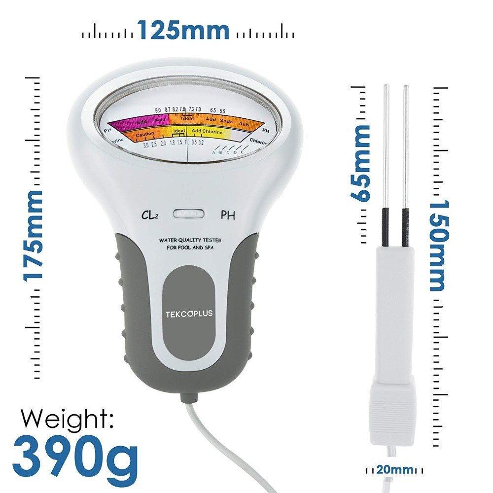 Digital Portable Chlorine 1.2 To 1.7 Ppm Water Quality Ph & Chlorine Tester Cl2 Ph Meter For Swimming Pool Spa Aquarium