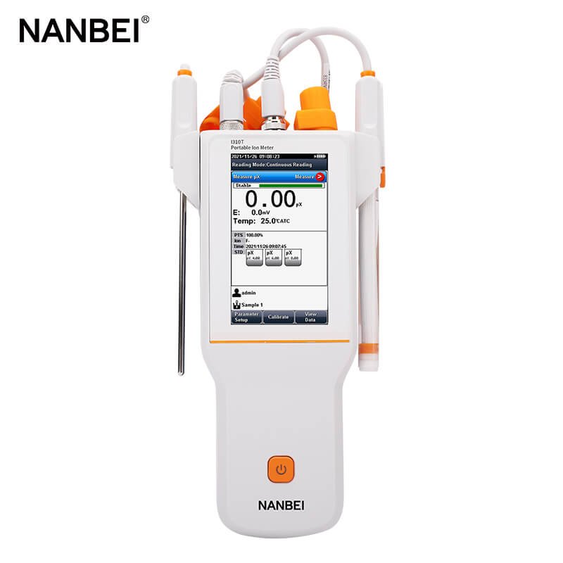 ISE/Temp mV/ORP/pX portable benchtop ph ion meter