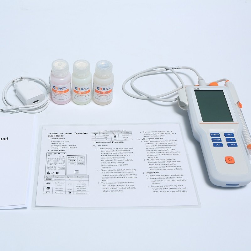 PH110B Portable Food Water PH Tester Digital PH Meter for Liquid Water Quality