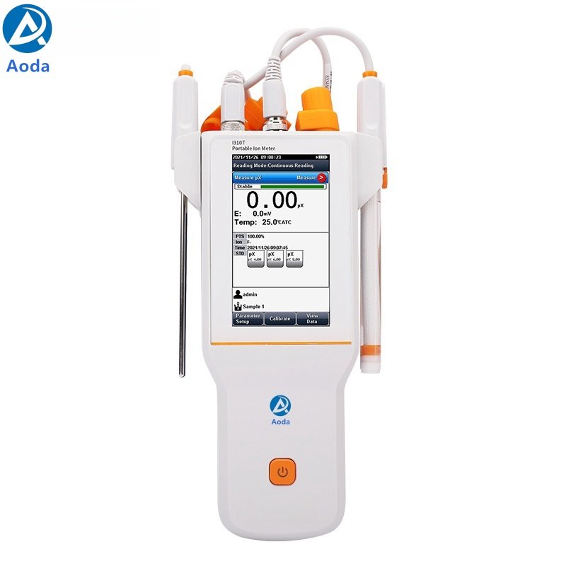 Aoda I400F Sodium Fluoride Ammonia Chloride Potassium Calcium ion concentration test ION meter