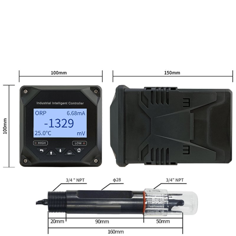 CDT-14A High Accuracy Industrial Salt Water Online Analog Orp Sensor Meter Kit For Pool