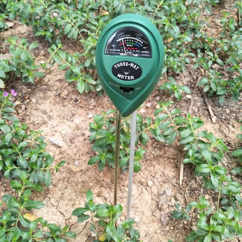Three-in-one gardening instrument ph meter soil hygrometer illuminance tester measuring pH ph value