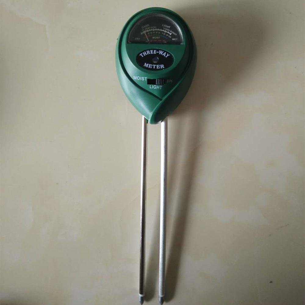 Three-in-one gardening instrument ph meter soil hygrometer illuminance tester measuring pH ph value