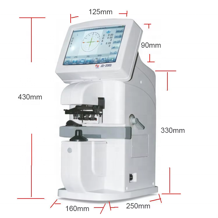 JD-2000A Auto Lensmeter/Digital Lensmeter/Focimeter /Auto Lens Meter with Printer PD&PH UV