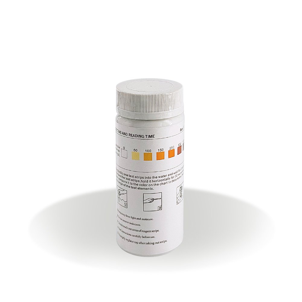 Caped Available Chlorine Water Test Strips test kit machine fast and accurate factory supply high quality