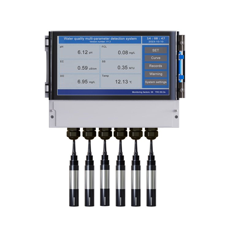 Mutiparameter Water Quality Meter pH Sensor ORP Conductivity RS485 Dissolved Oxygen Chlorine Turbidity Sensor 4-20ma