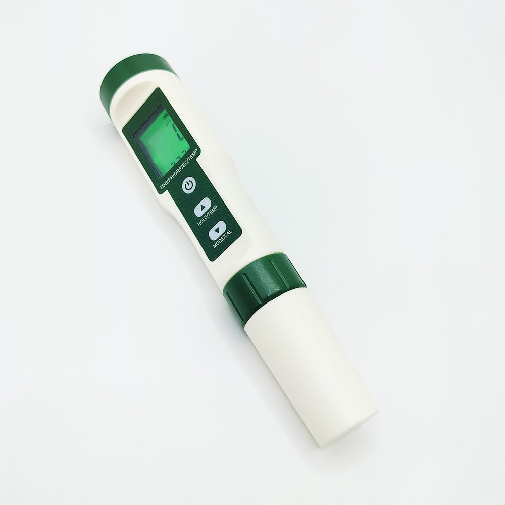 5-in-1 Digital Water Quality Tester Pen TEMP ORP EC TDS PH Meter with Backlight Convenient Multi-Function PH Meter