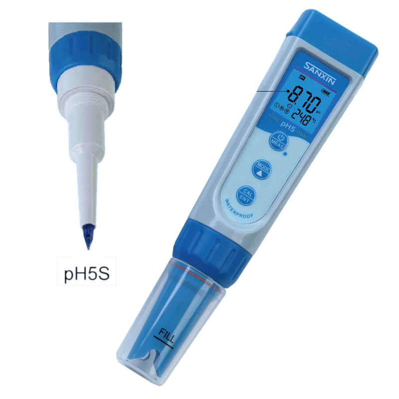 Sanxin High Quality Portable Flat Paper pH Orp Meter