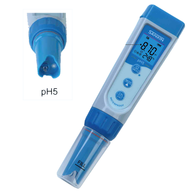 Sanxin High Quality Portable Flat Paper pH Orp Meter
