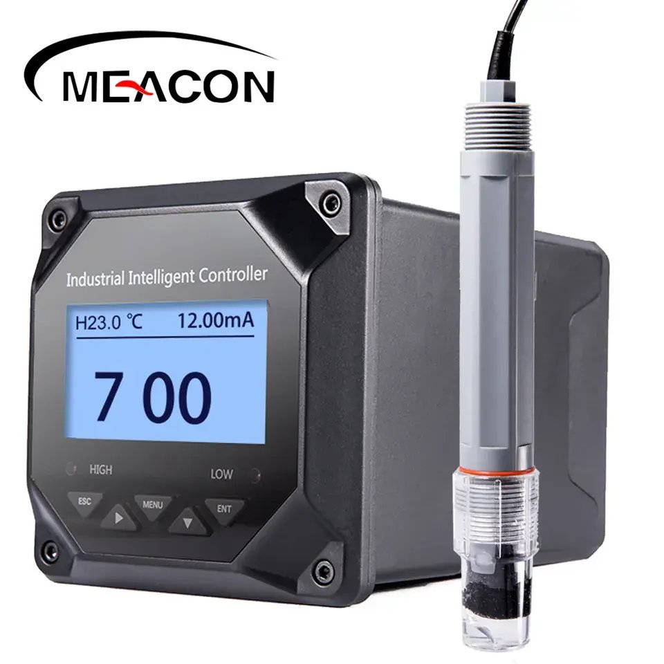 measuring instrument with ph senor and ph controller Transmitter for water
