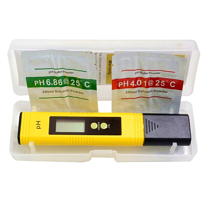 Portable high precision large screen digital display pH value test pen ph02 pH meter automatic correction pH meter