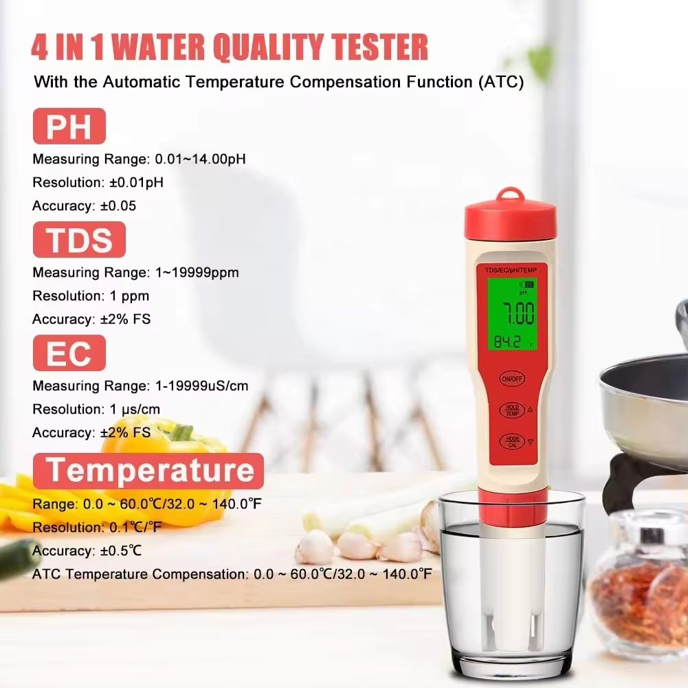 Ph Multifunctional 4 in 1 Industrial Water Quality Detection Tool Ph multifunctional detection